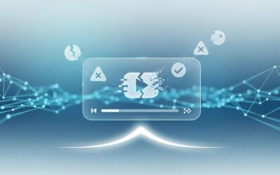 Streaming error message interface with playback controls, icons indicating issues, and a checkmark, symbolizing troubleshooting for streaming services.